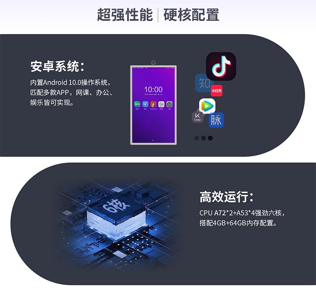 壹芯科技智由屏随心屏内置安卓系统，4+64G